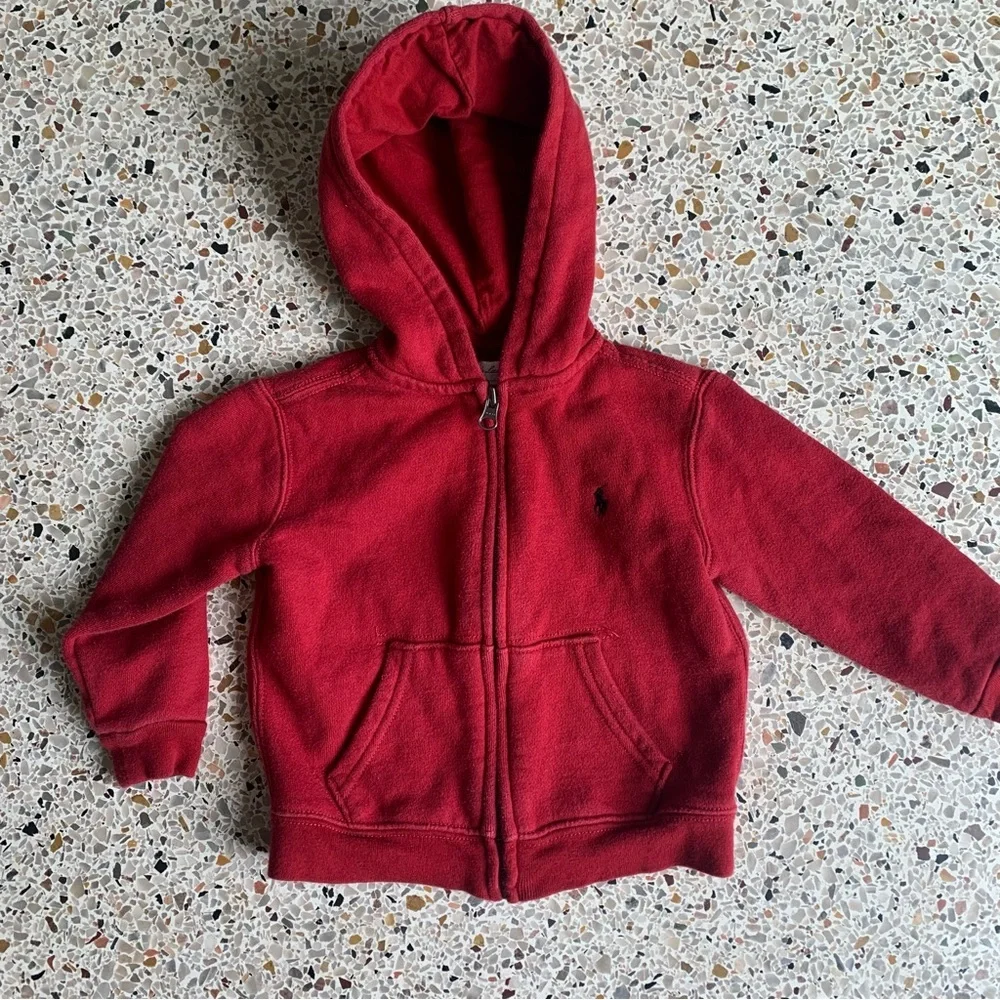 Ralph Lauren Polo Toddler Red Kids‎ Hoodie Size 24 Months